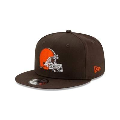 Cleveland Browns Gorra | New Era NFL Basic 9fifty Snapback Cap Mexico - Marrom